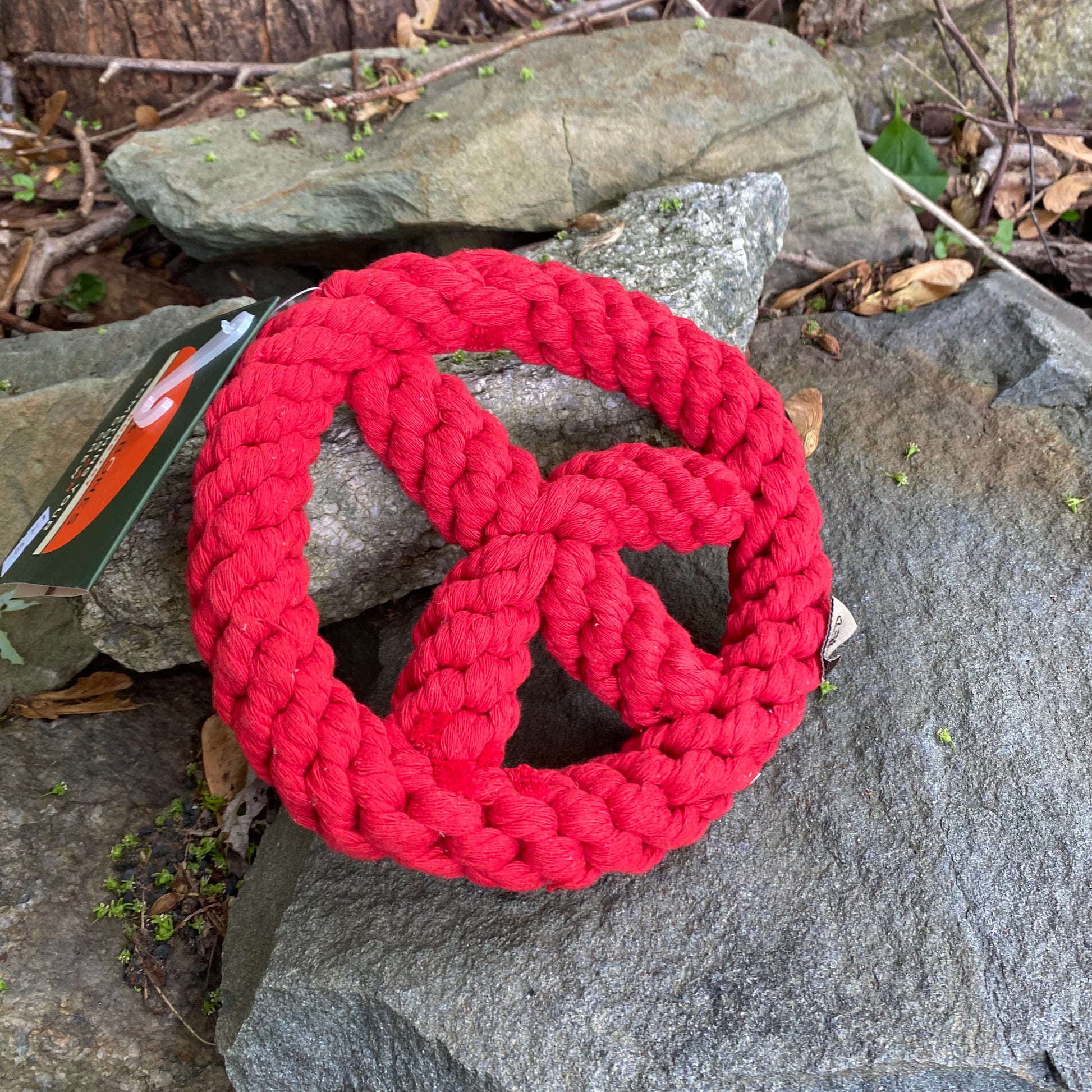 Peace Sign - Dog Rope Toy - by Jax & Bones - The Hippie Farmer