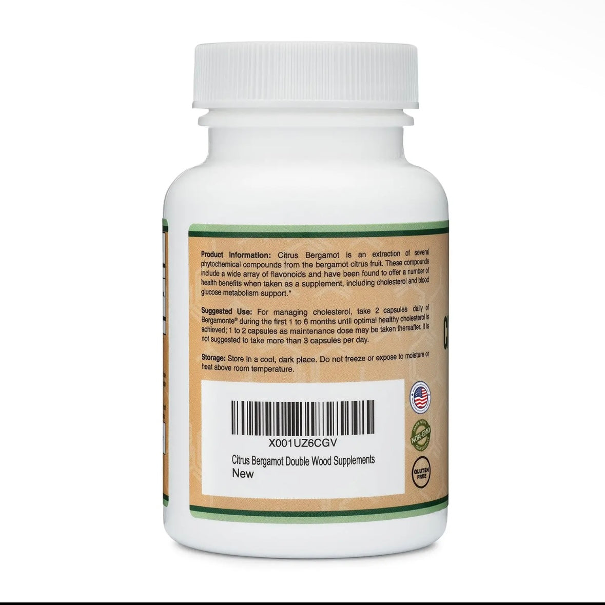 Citrus Bergamot Extract - 1000mg 60 Capsules by Double Wood