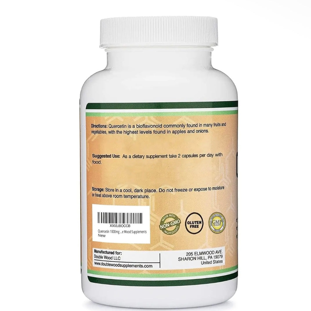 Quercetin with Bromelain - 1200mg 120 Capsules by Double Wood