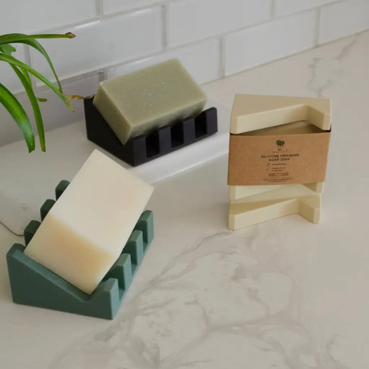 Silicone Draining Soap Dish by Mother Earth ME