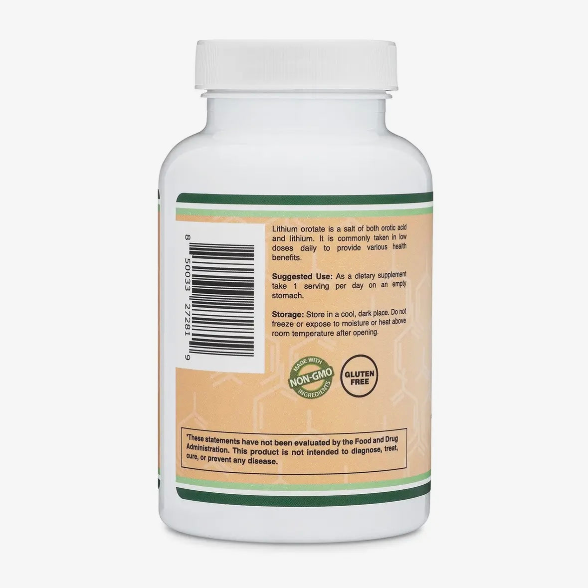 Lithium Orotate 5mg - 210 capsules by Double Wood