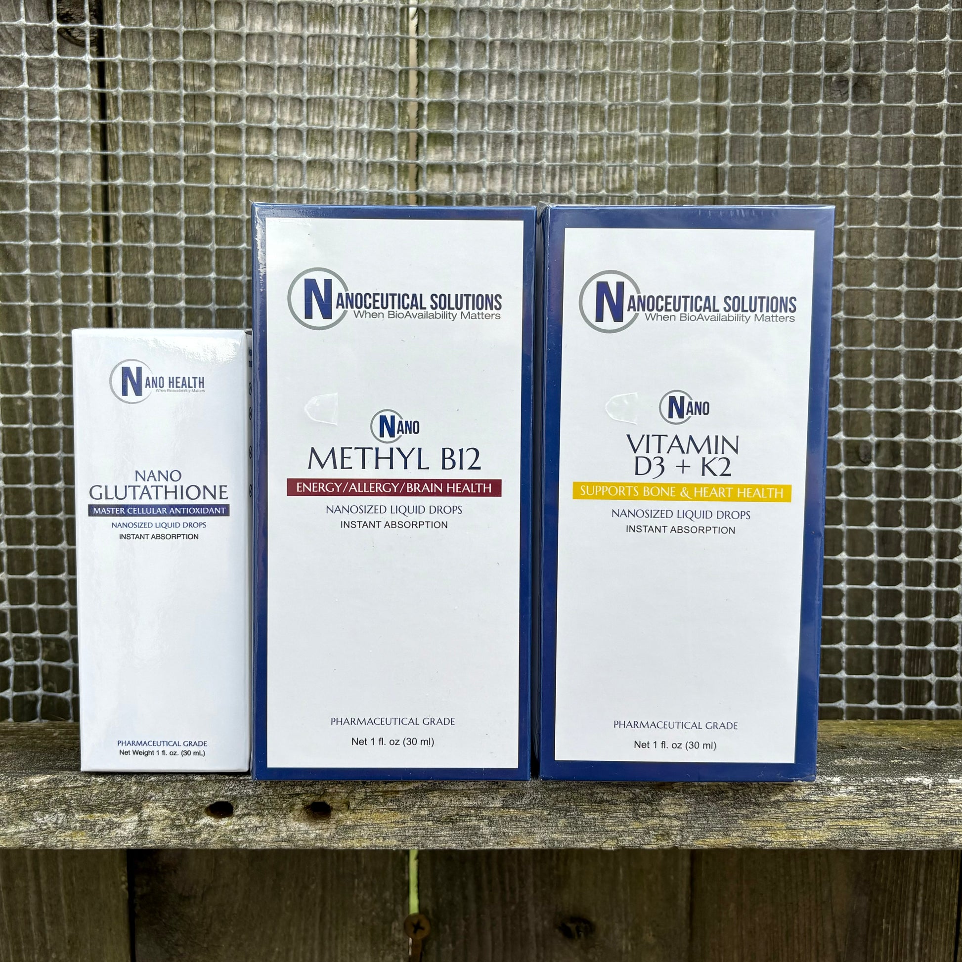 Nanosized Liquid Drops - Glutathione, Vit D3 + K2, or Methyl B12 - by The Hippie Farmer Nanosized Liquid Drops - Glutathione, Vit D3 + K2, or Methyl B12 - by The Hippie Farmer