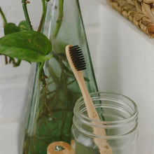 Load image into Gallery viewer, Charcoal Bamboo Toothbrush - by ME Mother Earth