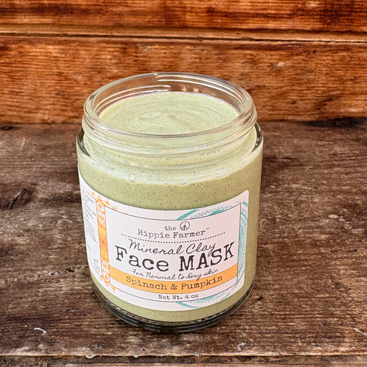 Mineral Clay Face Mask - Spinach & Pumpkin