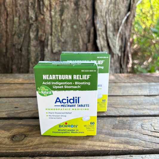 Acidil - Heartburn & Indigestion - 60 Meltaway Tabs by Boiron