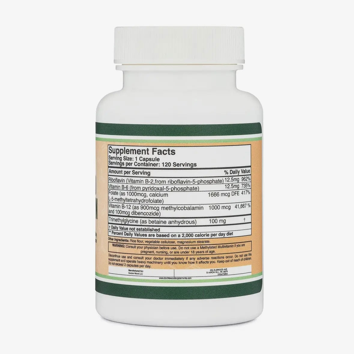 Methylated Multi Vitamin - 120 capsules by Double Wood