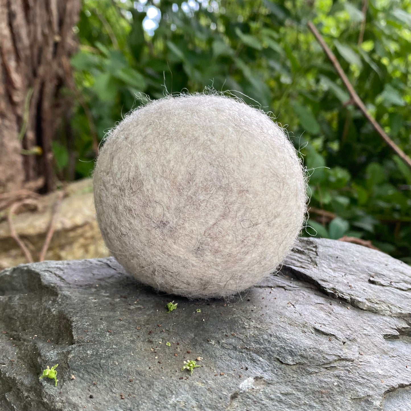 Wool Dryer Balls - Grey, Purple or Green - by loohoo, Maine made