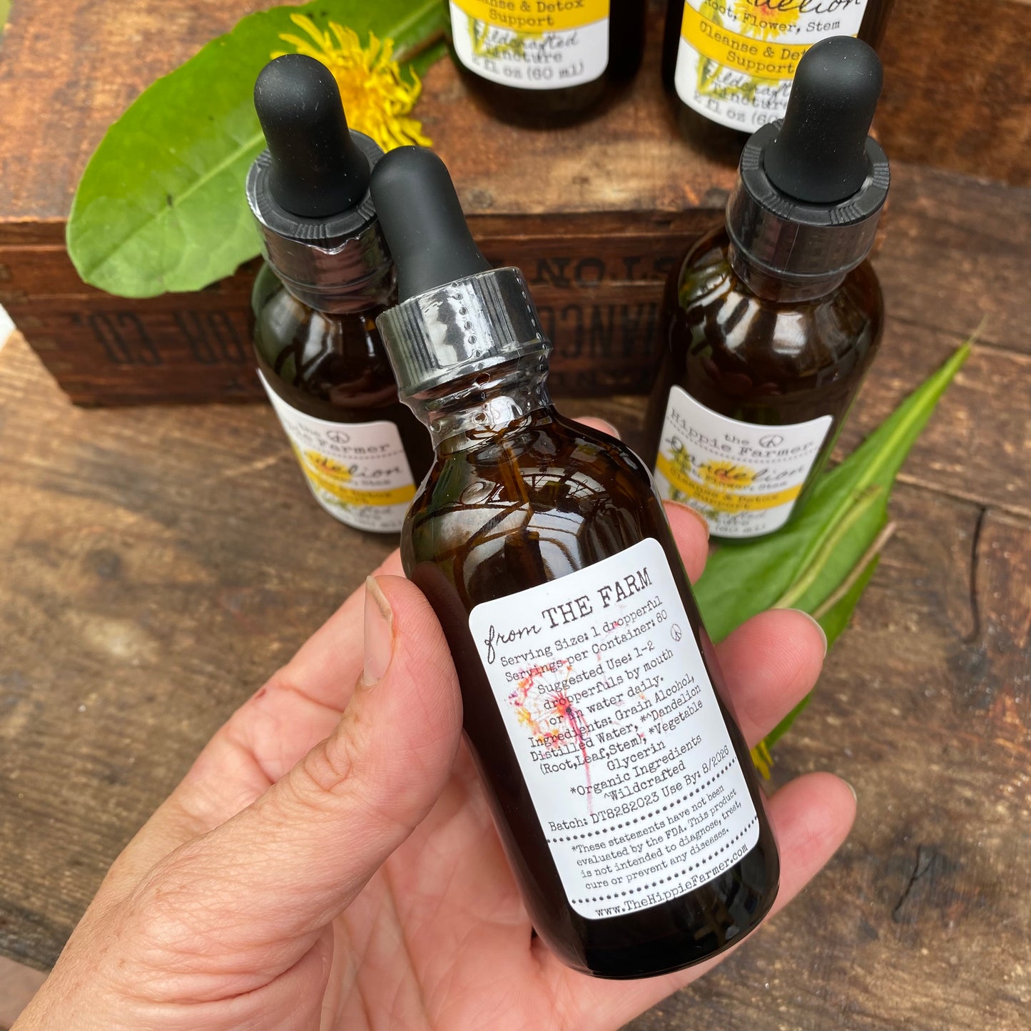 Dandelion Tincture - 2oz (60ml) - LIMITED SEASONAL BATCH - The Hippie Farmer