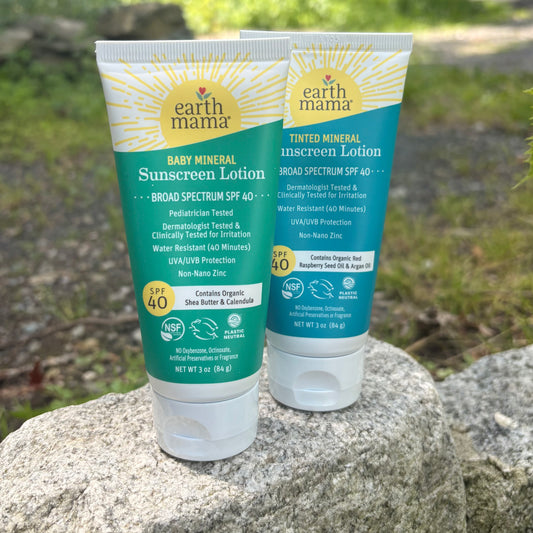 Mineral Sunscreen Lotion - Uber Sensitive, Broad Spectrum, or Broad Spectrum Face Stick - by Earth Mama