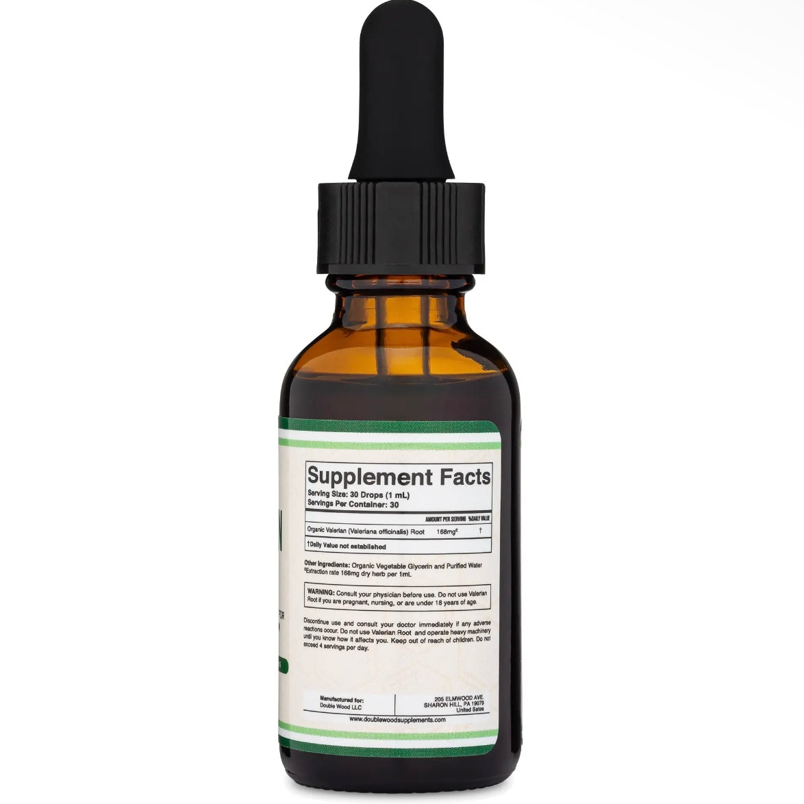 Valerian Root - Organic Calming Support 1fl oz by Double Wood