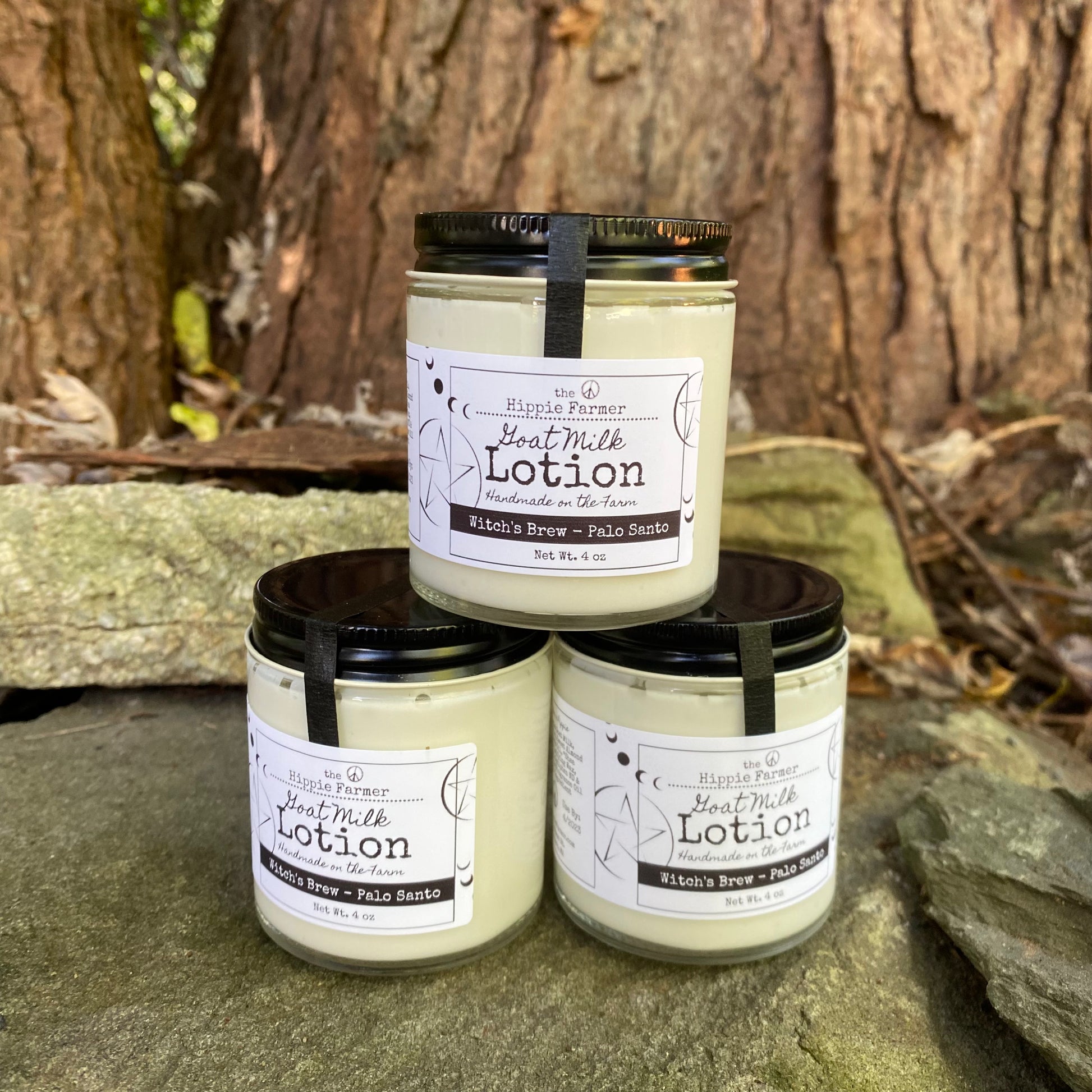 Goat Milk Lotion - Witch’s Brew (Palo Santo) - The Hippie Farmer