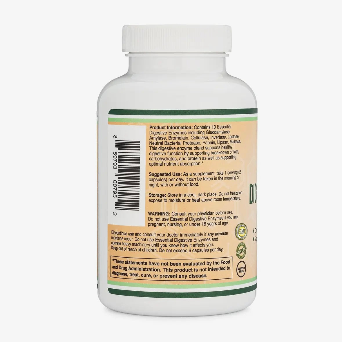 Digestive Enzymes - 180 capsules by Double Wood