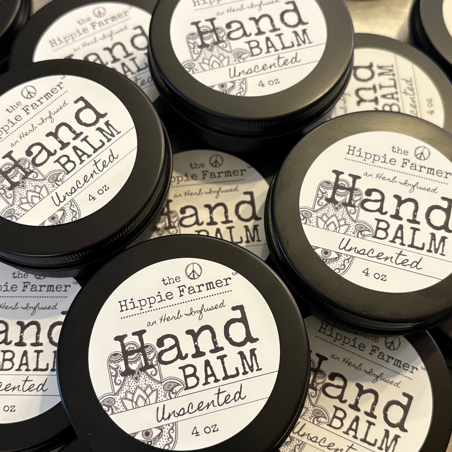 Hand Balm - Unscented or Peppermint Vanilla - 4oz