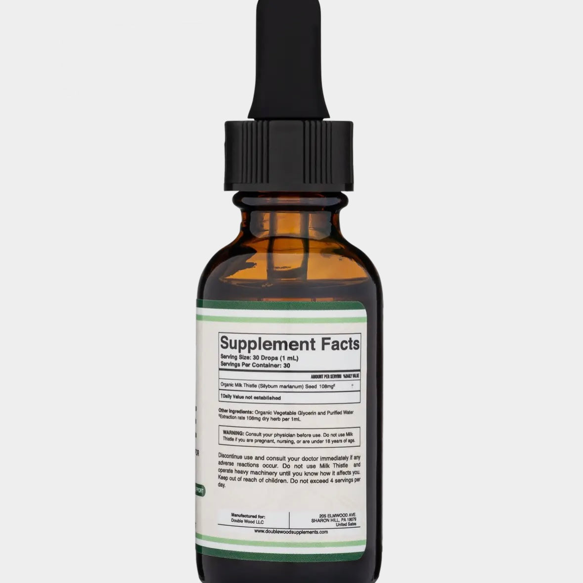 Milk Thistle - Organic for Liver Support - 1oz by Double Wood