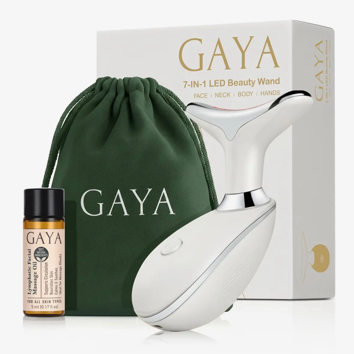 Red Light Therapy Beauty Wand - 7 in 1 - Lift, Glow & Smooth by Gaya