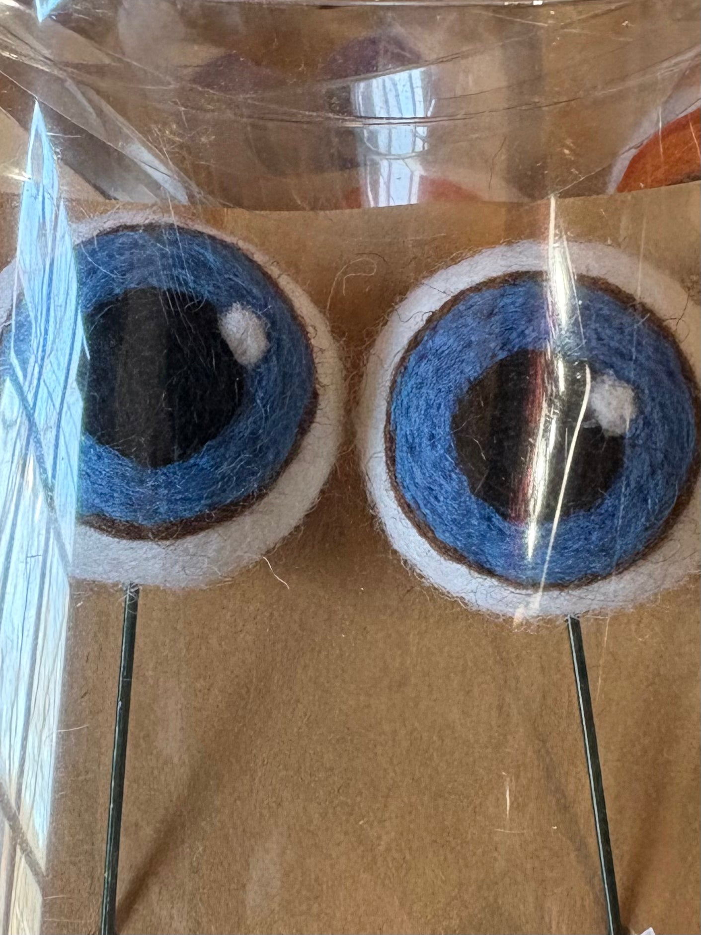 Planter Eyeballs - Wool - by Sheep Farm Felt