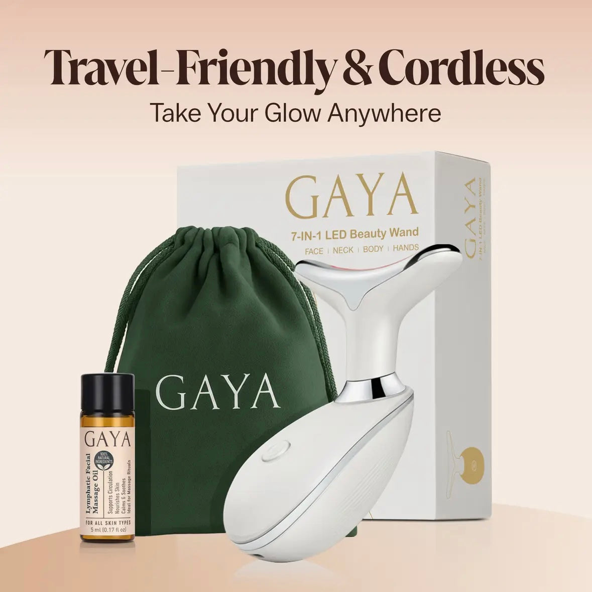 Red Light Therapy Beauty Wand - 7 in 1 - Lift, Glow & Smooth by Gaya