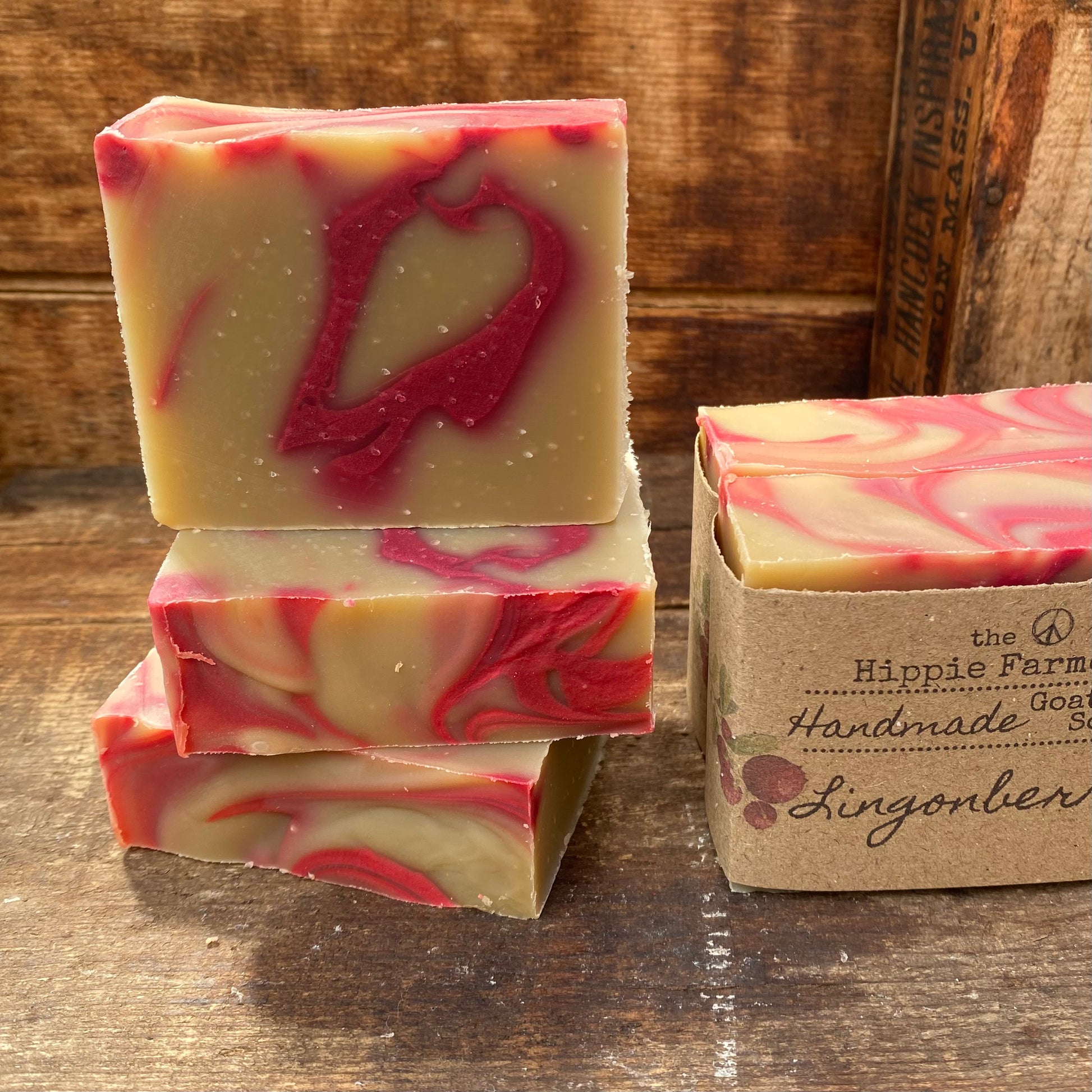 Goat Milk Soap - Lingonberry - The Hippie Farmer