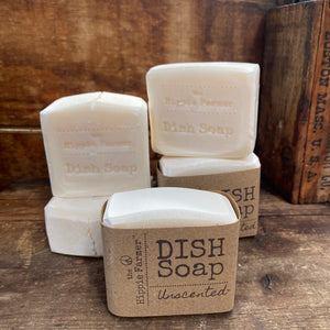 Unscented Dish Bar Soap - Sample or Full Block