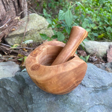 Load image into Gallery viewer, Natural Olive Wood Mortar &amp; Pestle - 4” or 5.5”