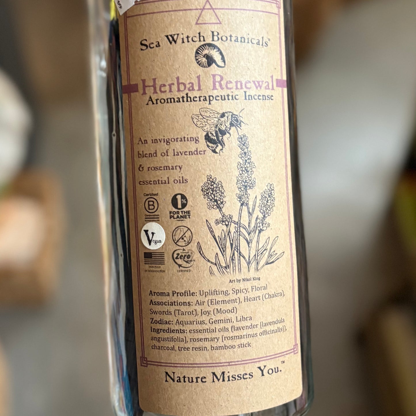 Aromatherapeutic Incense - by Sea Witch Botanicals