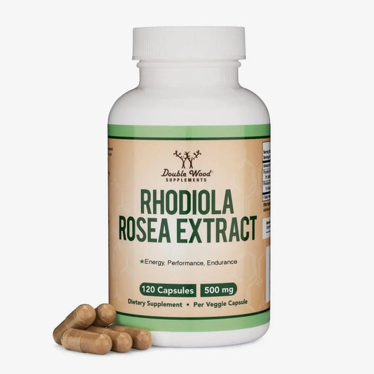 Rhodiola Rosea Extract 500mg - 120 capsules by Double Wood