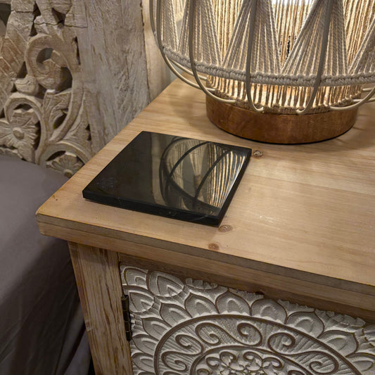 Shungite Charging Plate - for Phones, Water and/or crystals - by Modern OM - The Hippie Farmer