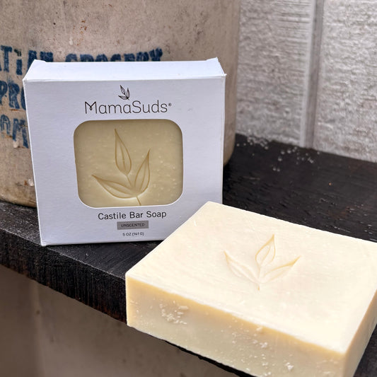 Castile Bar Soap - Unscented 5oz by MamaSuds
