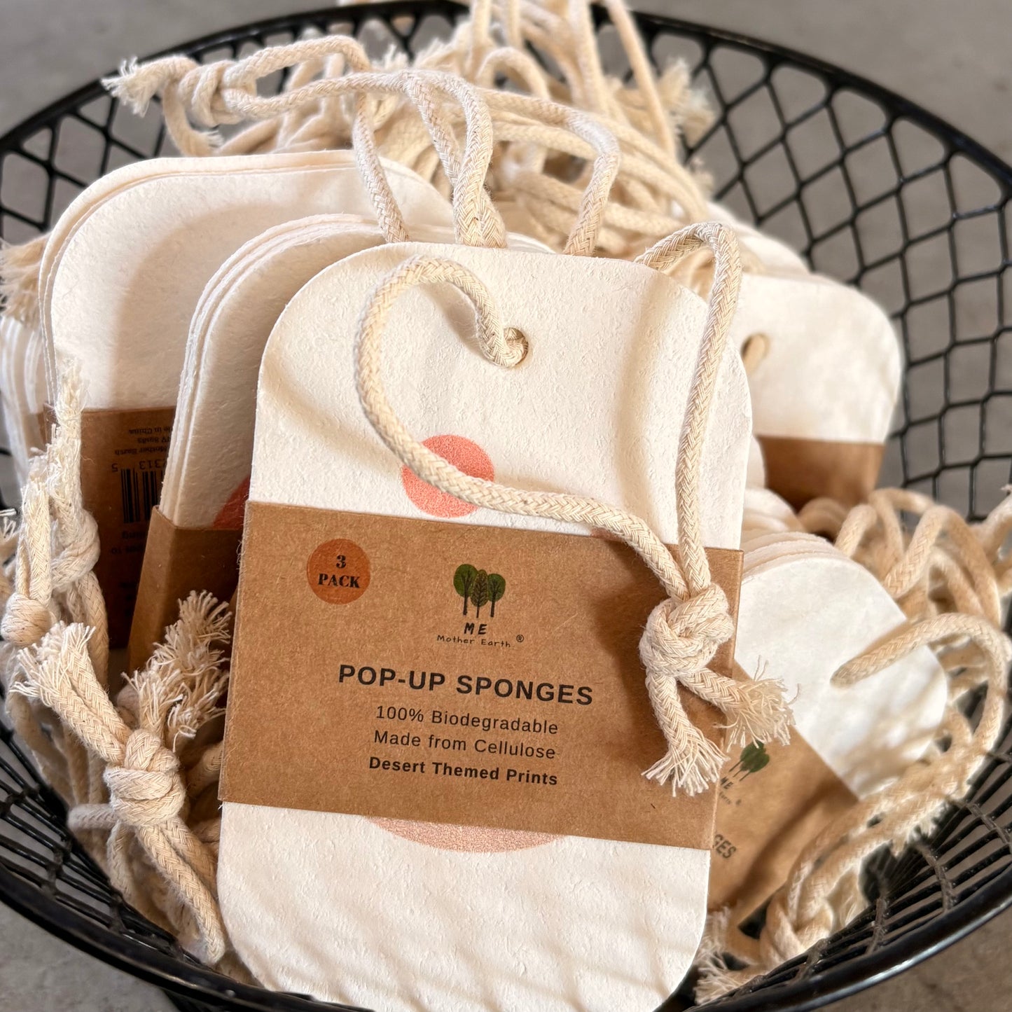 Pop-Up Dish Sponges 3 pack - Desert Theme by Mother Earth ME