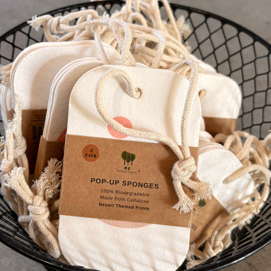 Pop-Up Dish Sponges 3 pack - Desert Theme by Mother Earth ME