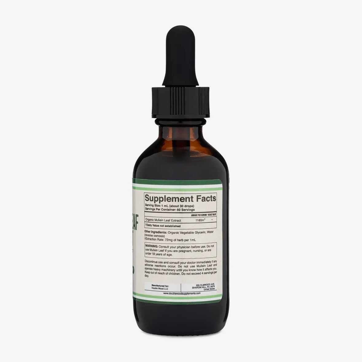 Mullein Leaf Extract - For lung support - 2fl oz by Double Wood