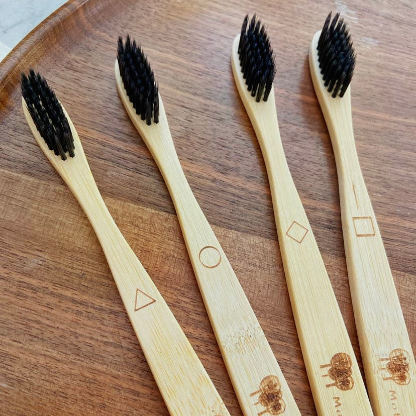 Charcoal Bamboo Toothbrush - by ME Mother Earth