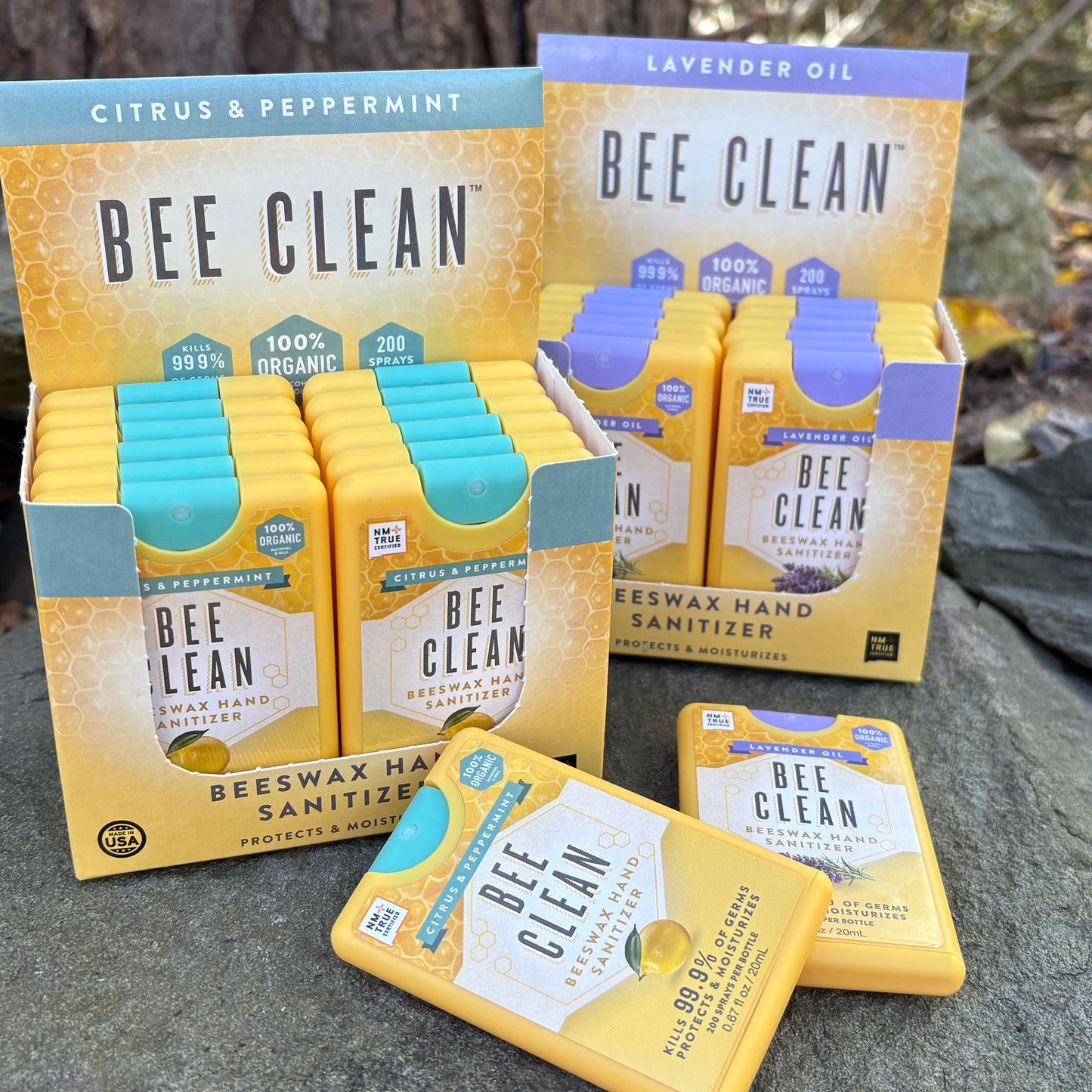 Beeswax Hand Sanitizer - 100% Organic - Lavender or Citrus Peppermint