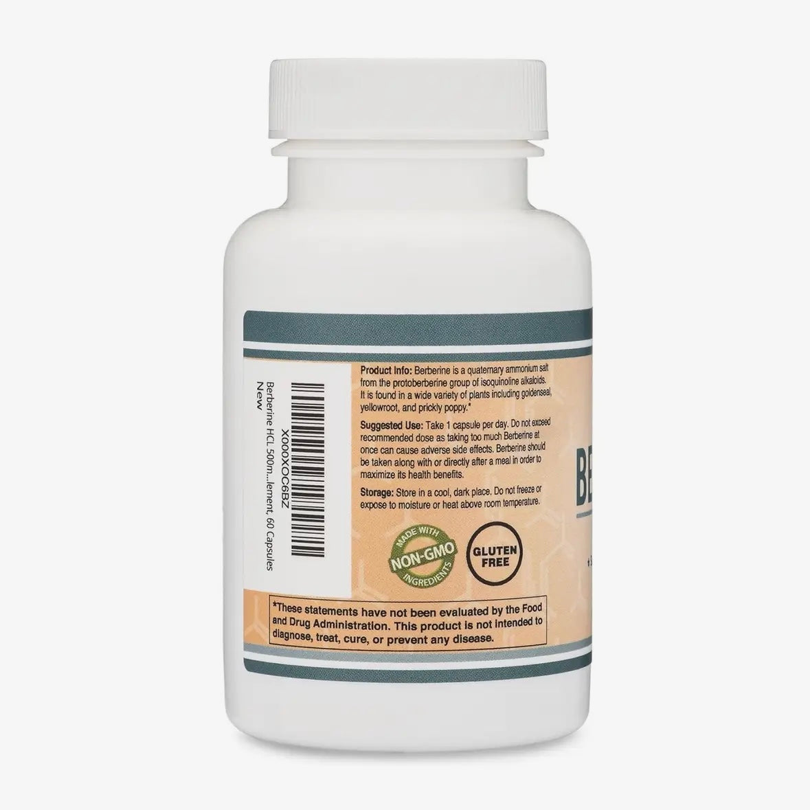 Berberine 500mg - 60 capsules by Double Wood