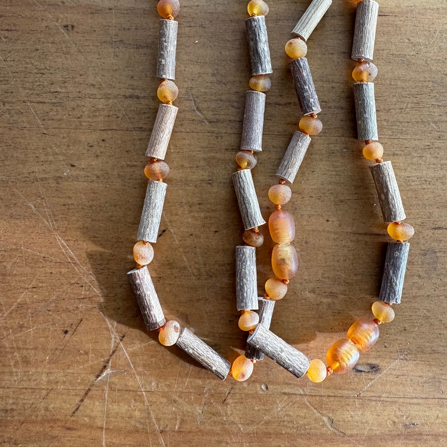 Hazelwood & Raw Honey Amber Necklace - 12.5” by Baltic Essentials