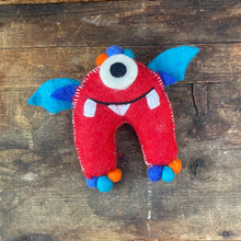 Load image into Gallery viewer, Wool Felted Monsters - Tooth Fairy Pillows - by Global Groove Life