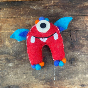 Wool Felted Monsters - Tooth Fairy Pillows - by Global Groove Life
