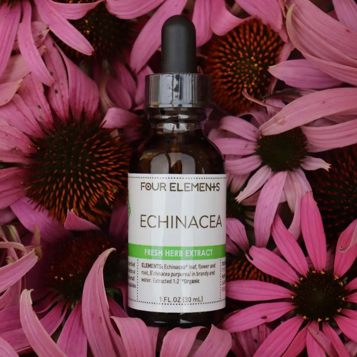 Liver Kidney Blend, Boneset, Androgaphis or Echinacea Herbal Extracts - 1fl oz by Four Elements