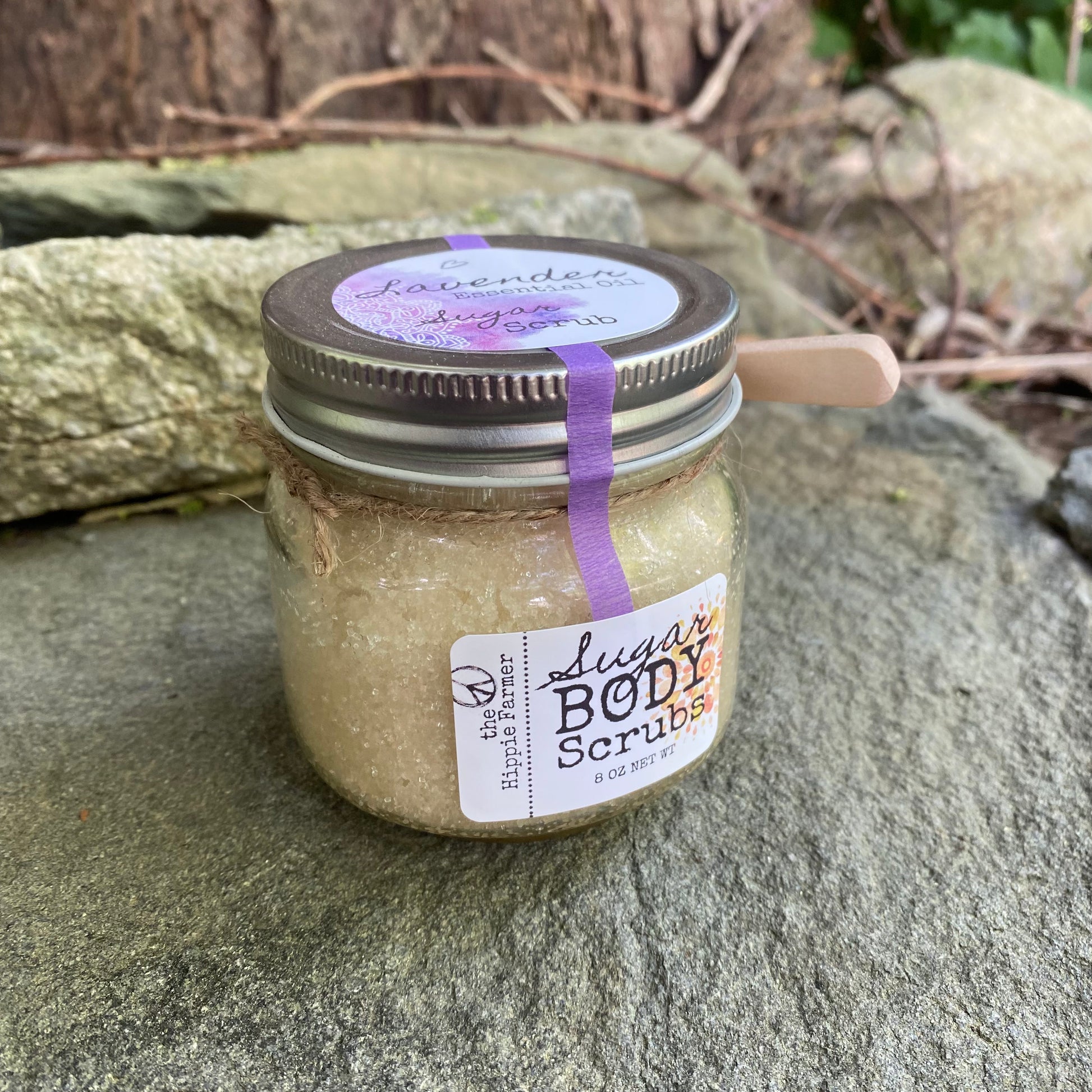 Sugar Body Scrub - Lavender Essential Oil - The Hippie Farmer