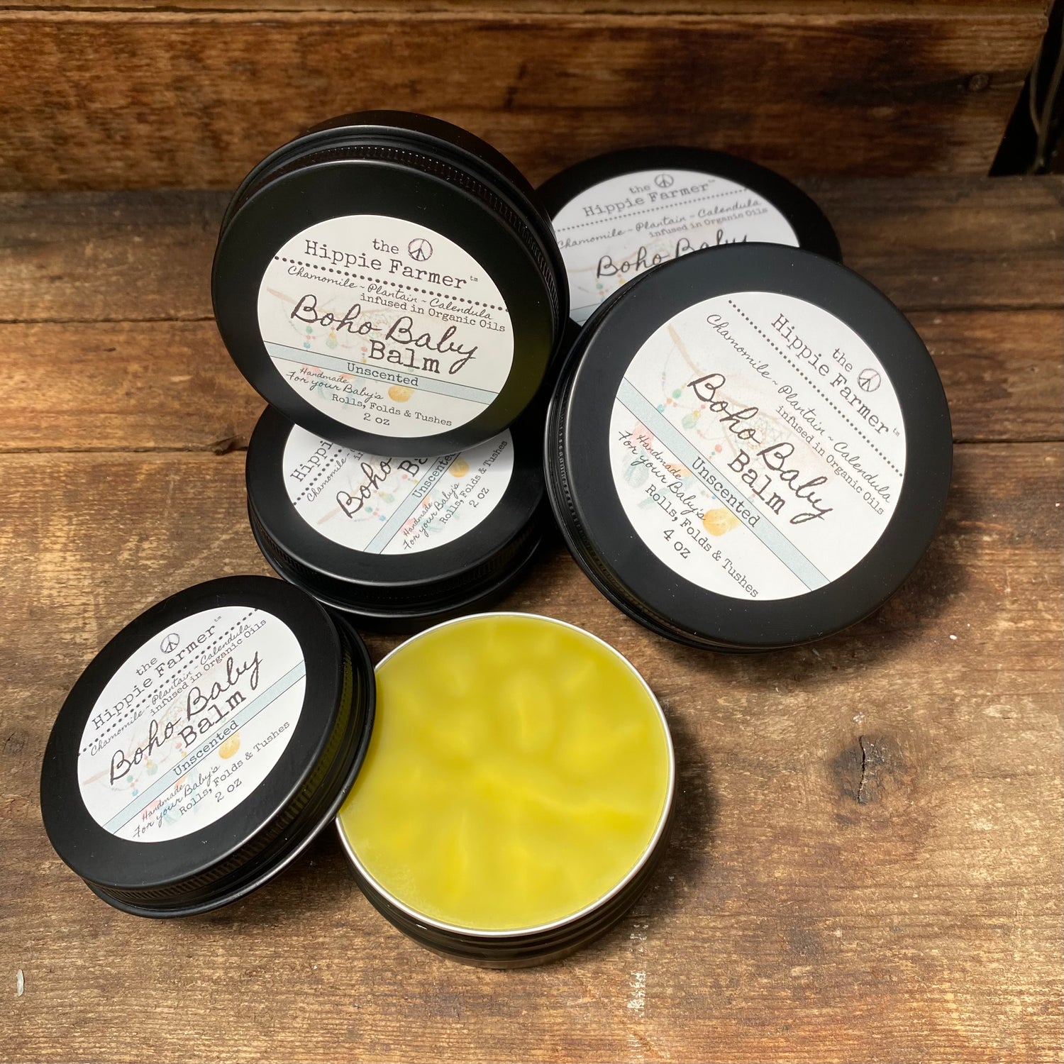 Boho Baby BALM - Unscented 2oz or 4oz Tin - The Hippie Farmer