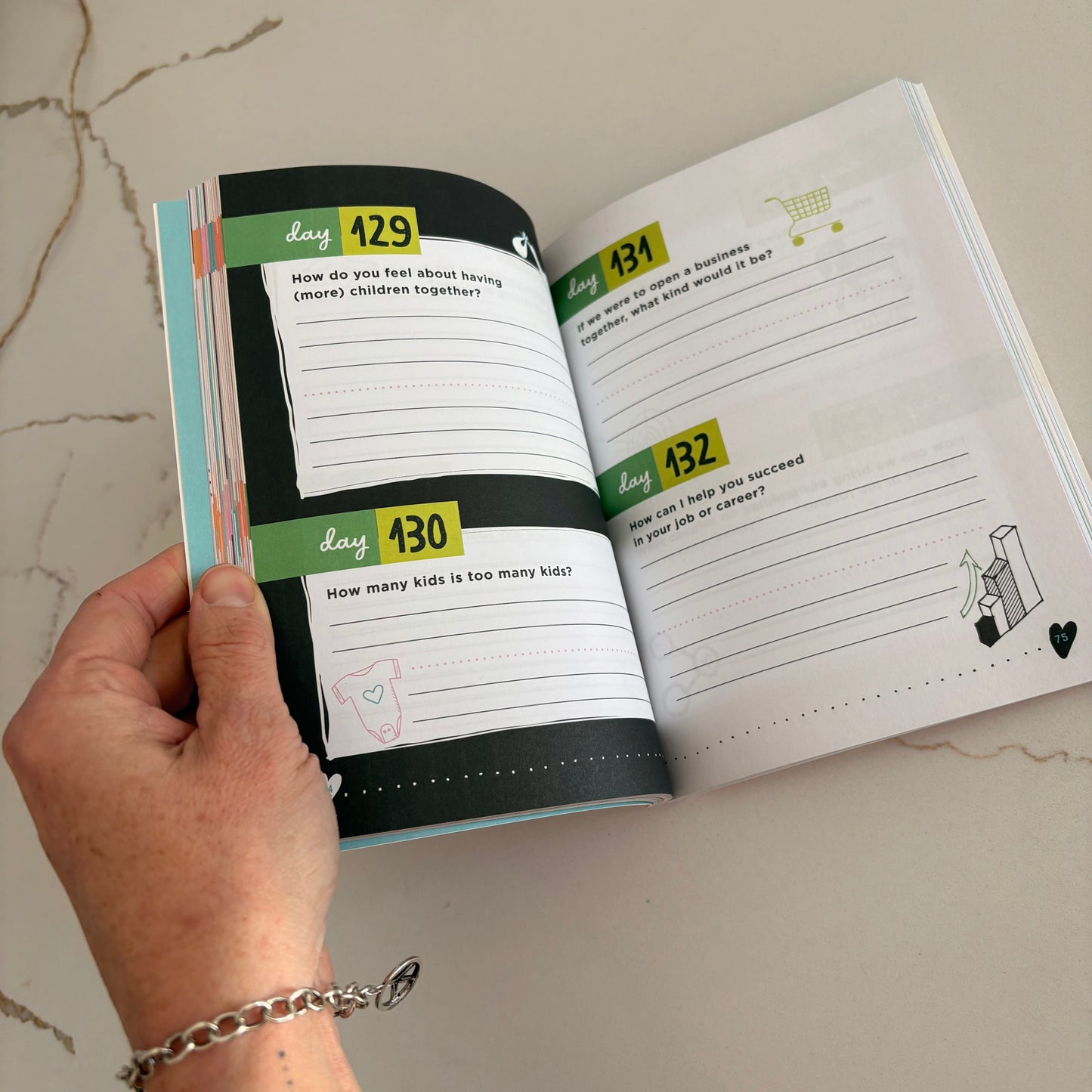 A year of You & Me - a journal of 365 questions for couples to spark love and connection