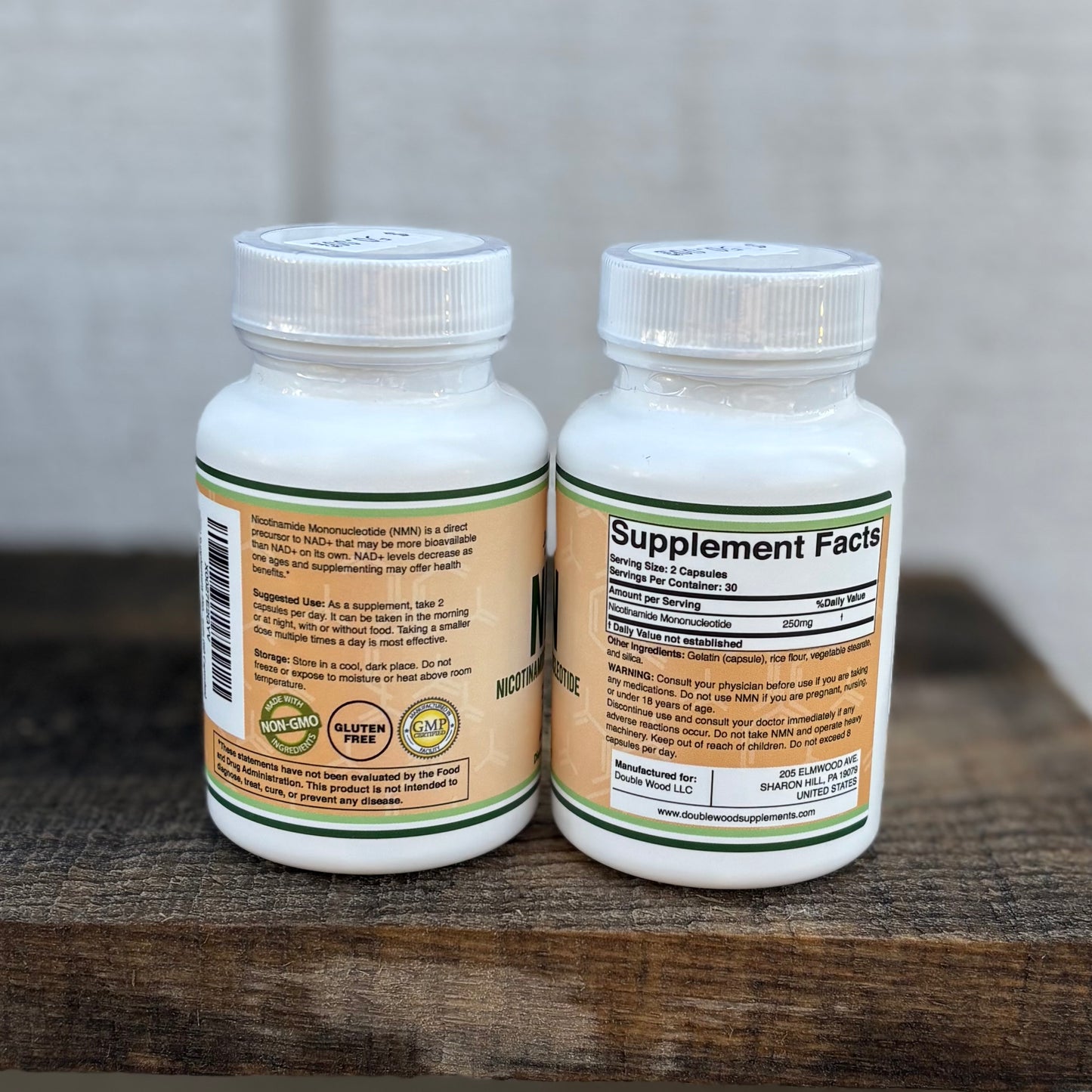 Nicotinamide Mononucleotide (NMN) 250mg by Double Wood Supplements