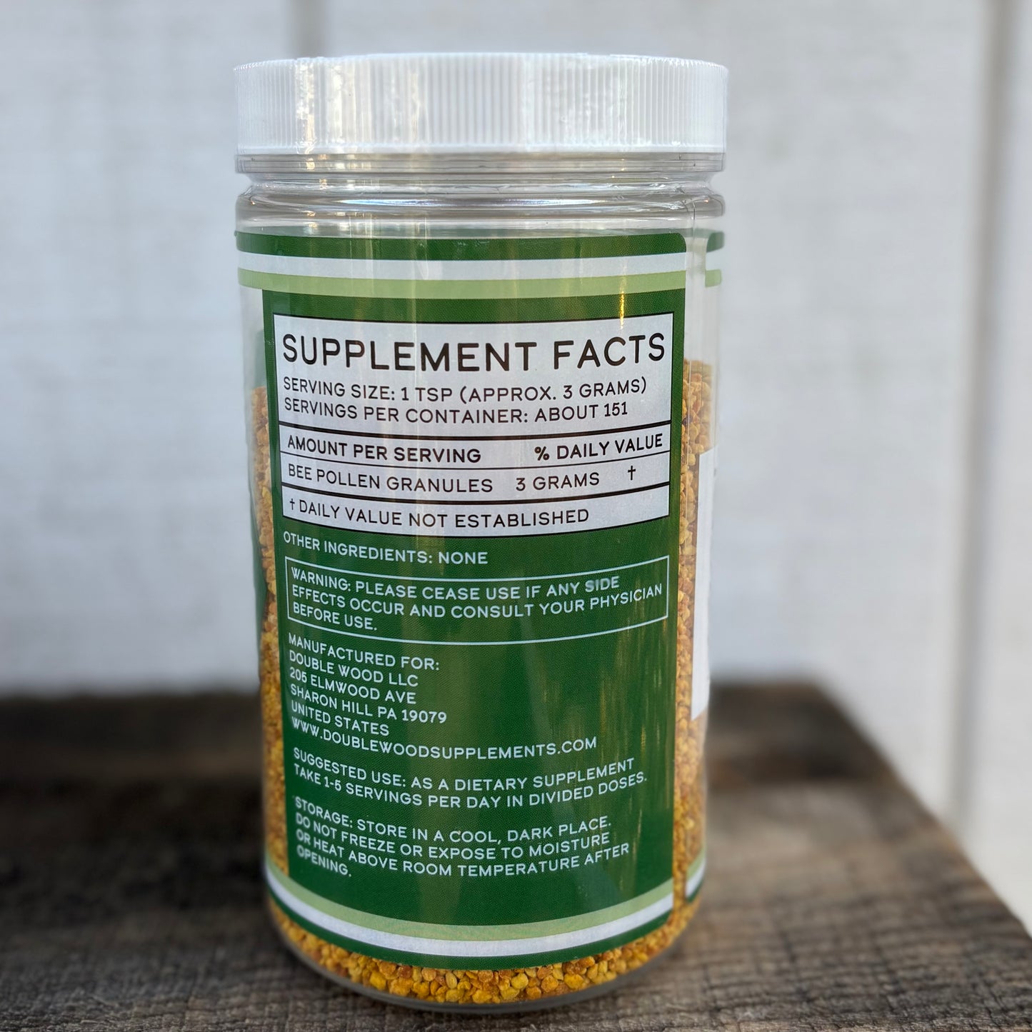 Bee Pollen - 16oz Granules by Double Wood Supplements