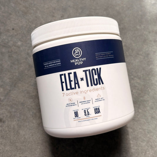 Flea & Tick - Garlic with Brewers Yeast Soft Chews - 90 count by Healthy Pup