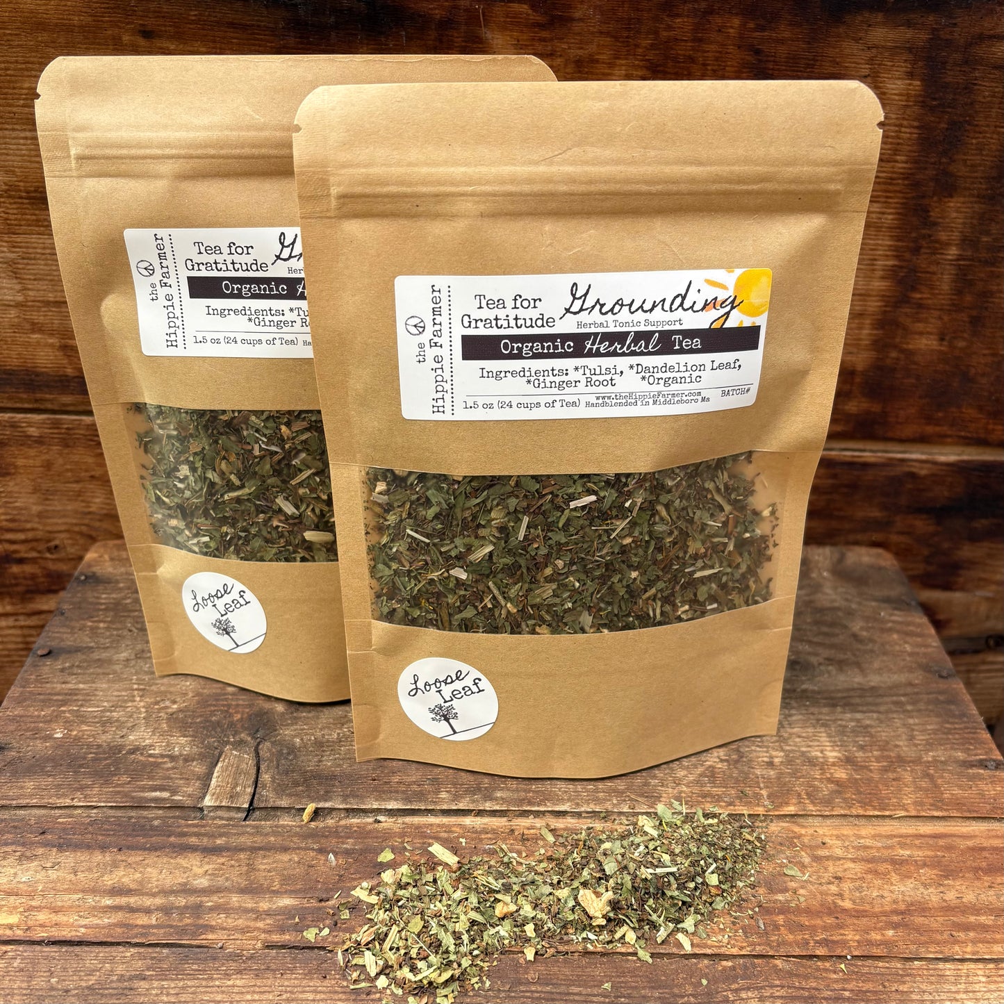 Grounding - Tea for Gratitude - Organic Herbal Teas - 1.5oz