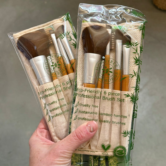 Eco-Friendly 6 piece Professional Brush Set - by Honeybee Gardens - The Hippie Farmer