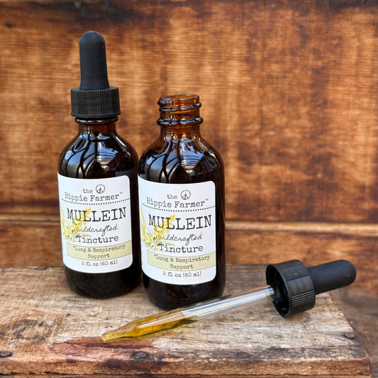Mullein Wildcrafted Tincture - Alcohol - 2oz