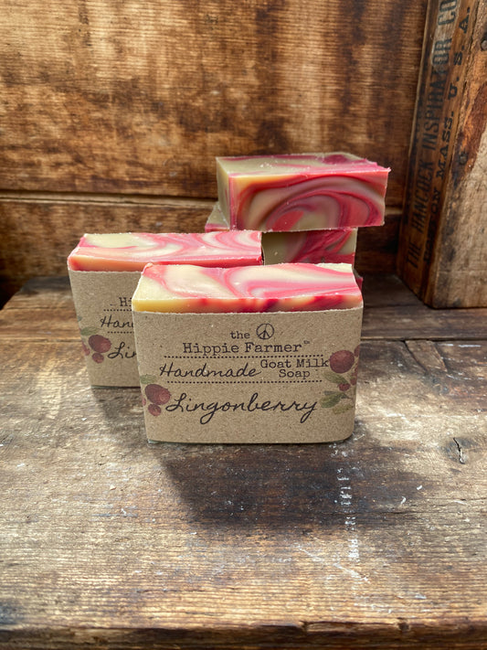 Goat Milk Soap - Lingonberry - The Hippie Farmer