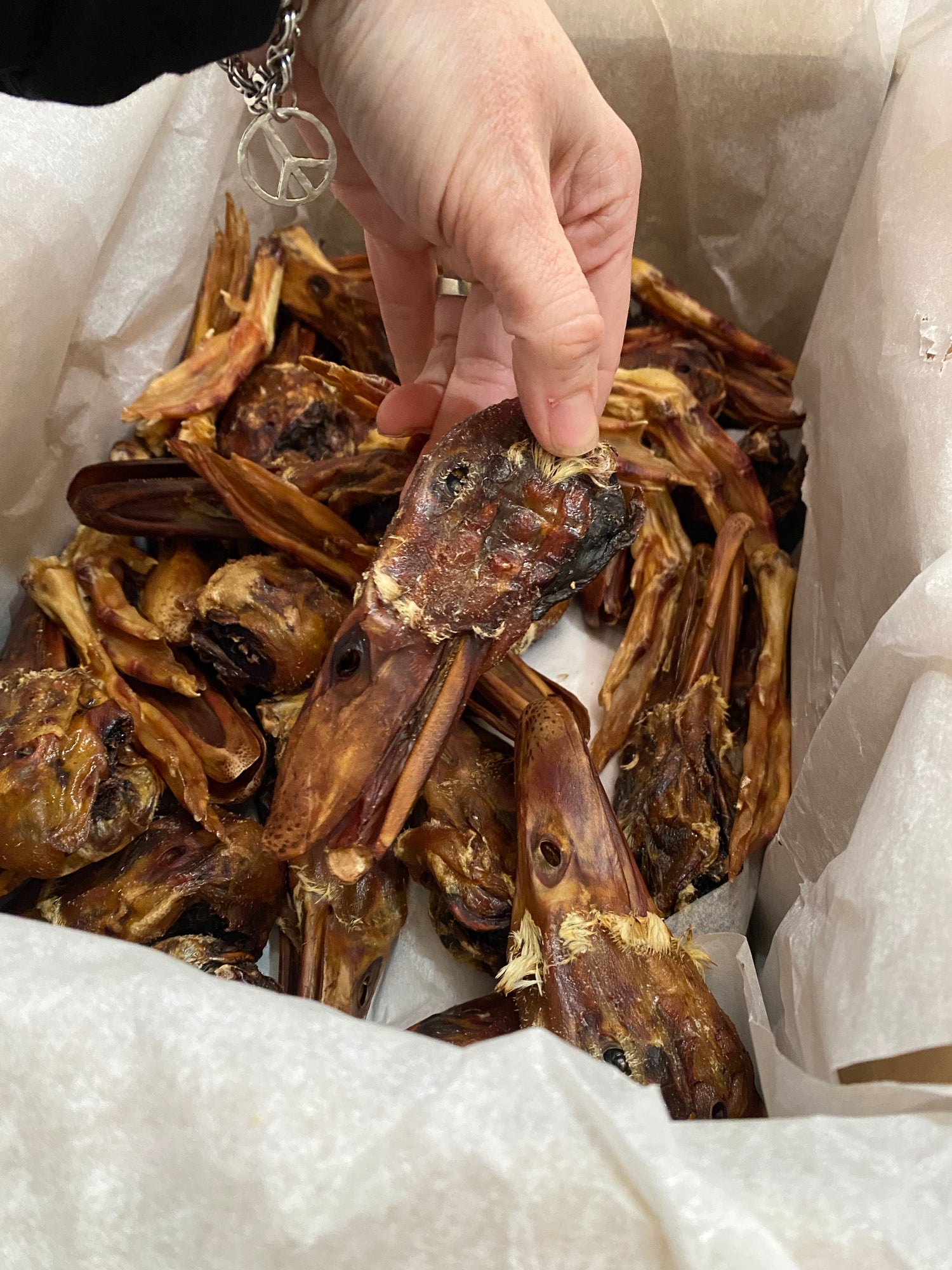 Bulk Dehydrated Dog Chew Treats - Chicken Head, Chicken Neck, Duck Head, or Duck Feet - by Farm Hounds - The Hippie Farmer