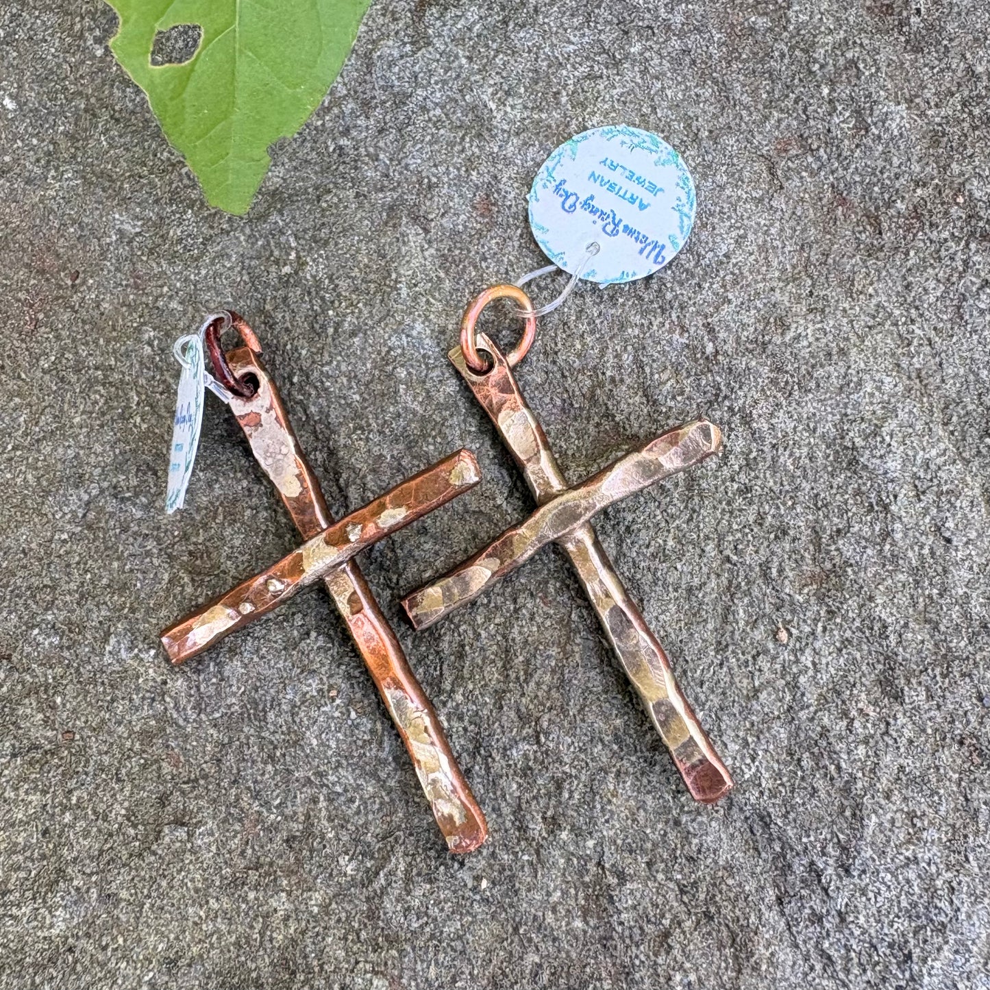 Cross Pendent | Hammered Copper by Warm Rainy Day